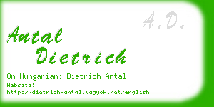 antal dietrich business card